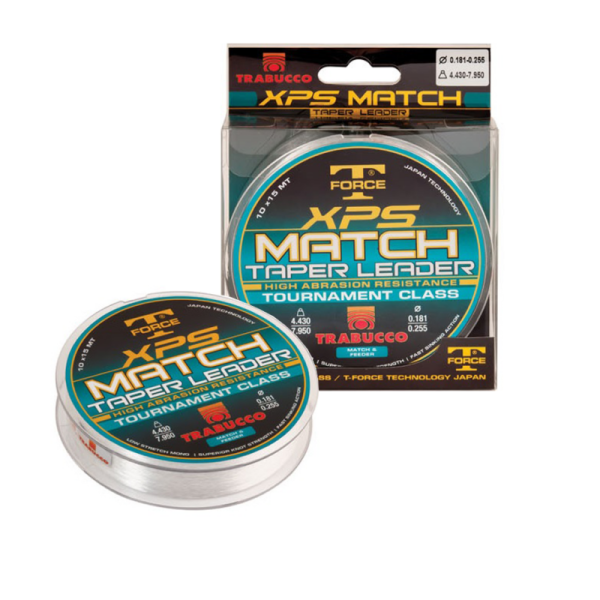 Trabucco T-Force Xps Match Taper Leader 10x15 m 0,16 - 0,22 mm - Felvastagodó zsinór