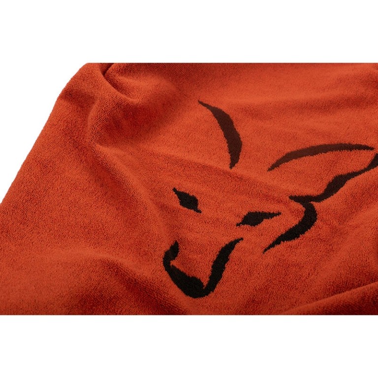 Fox Beach Towel Black/Orange - Strandtörölköző