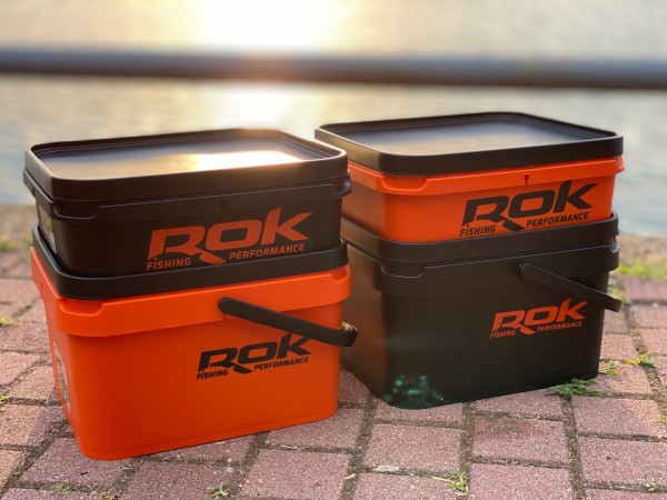 ROK 10 l-es kocka vödör szett (vödör+betét+fedél) narancssárga