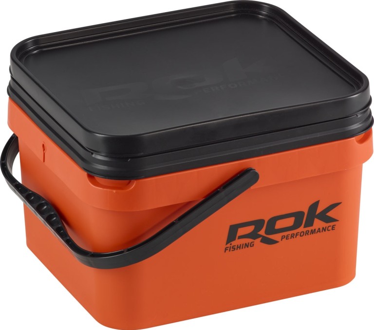 ROK 10 l-es kocka vödör szett (vödör+betét+fedél) narancssárga