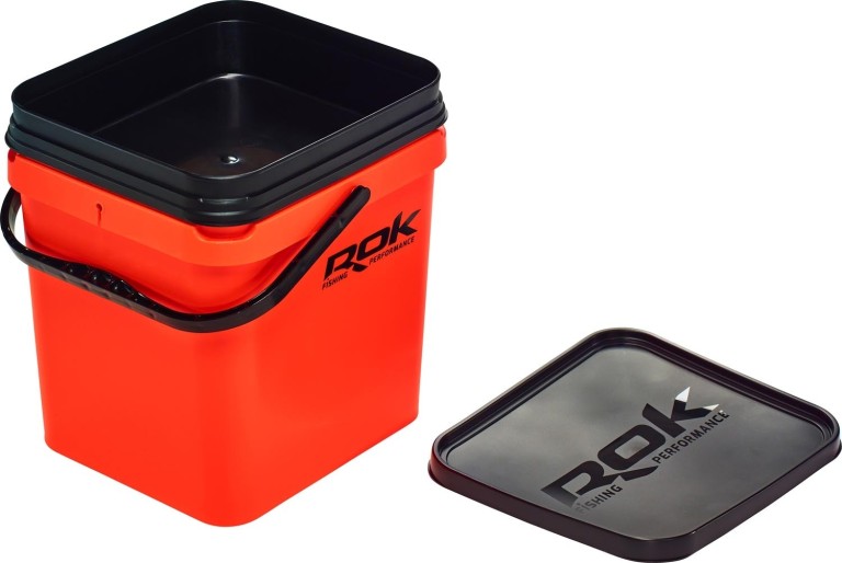 ROK 17 l-es kocka vödör szett (vödör+betét+fedél) narancssárga