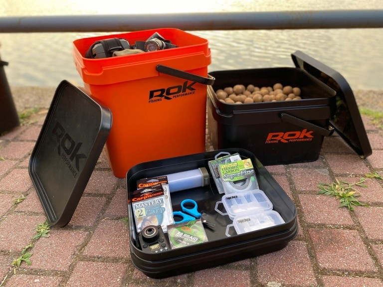 ROK 17 l-es kocka vödör szett (vödör+betét+fedél) narancssárga