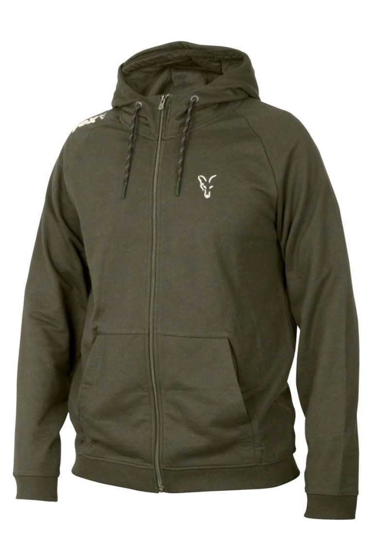 Fox Collection Green Silver LW Hoodie - Kapucnis pulóver