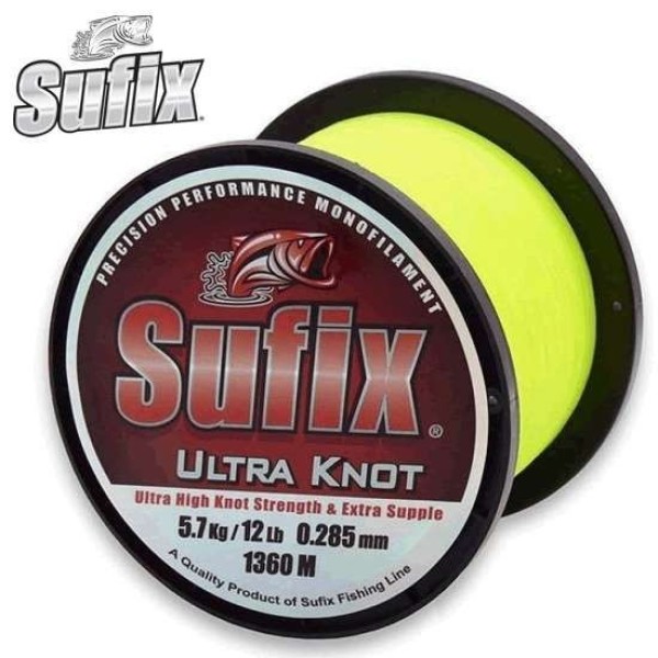 Sufix Ultra Knot Yellow 1950 m 0,23 mm monofil zsinór