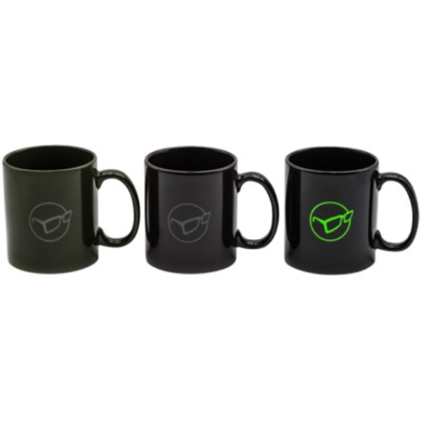 Korda Mug Glasses Logo Black - Korda logóval ellátott bögre