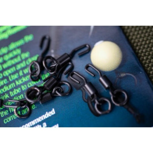 Korda Spinner Ring Swivel Sz 11 - Gyorskapocs karikával