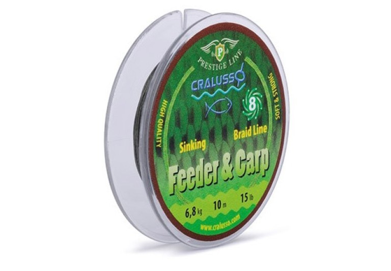 Cralusso Feeder & Carp fonott előke zsinór 10 m
