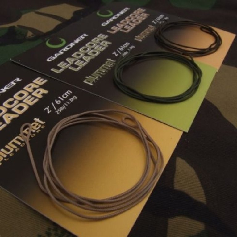 Gardner Leadcore leaders 25 lb 61 cm - Előkötött ólombetétes leadcore