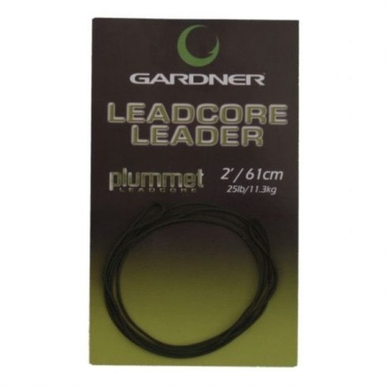 Gardner Leadcore leaders 25 lb 61 cm - Előkötött ólombetétes leadcore