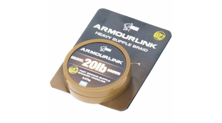 Nash Armourlink Gravel Brown 20 m - Előkezsinór