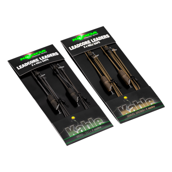 Korda Leadcore leader Heli Safe 1 m 2per pack - Előkötött leadcore gubancátló
