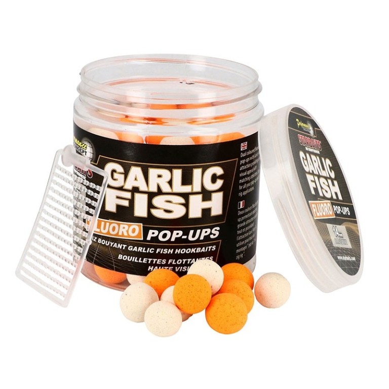 Starbaits Garlic Fish Fluo Pop Up 80 g 14 mm