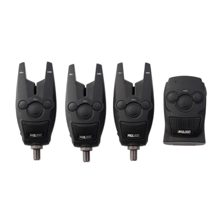 Prologic Bat + Bite Alarm Set 3+1 Red/Green/Blue - Elektromos kapásjelző szett 3+1