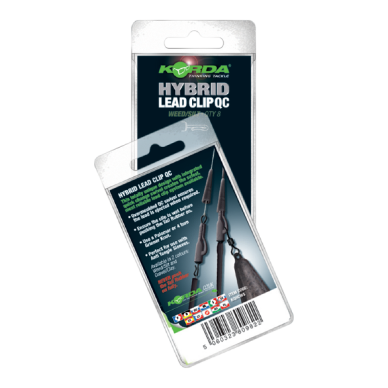 Korda QC Hybrid Lead Clip Weed/Silt - Ólomklipsz gyorscserélő forgóval