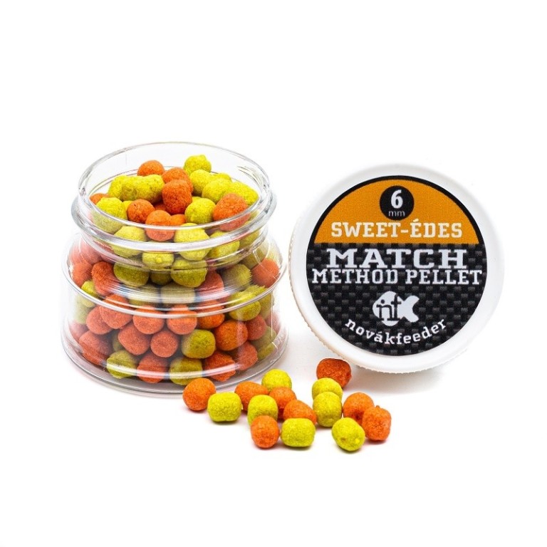Novák Feeder Match Method Pellet Narancs-Sárga 6 mm