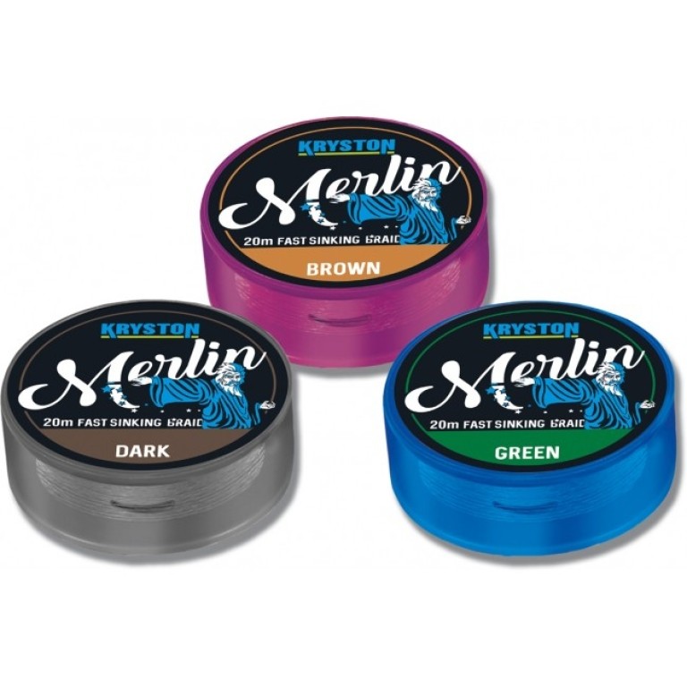 Kryston Merlin Fast Sinking Supple Braid Brown 25 lb 20 m - Előkezsinór