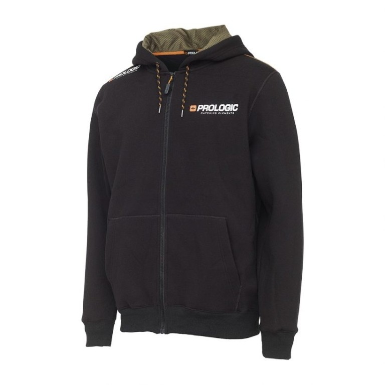 Prologic Eden Zip Hoodie M Black Caviar - Fekete kapucnis pulóver