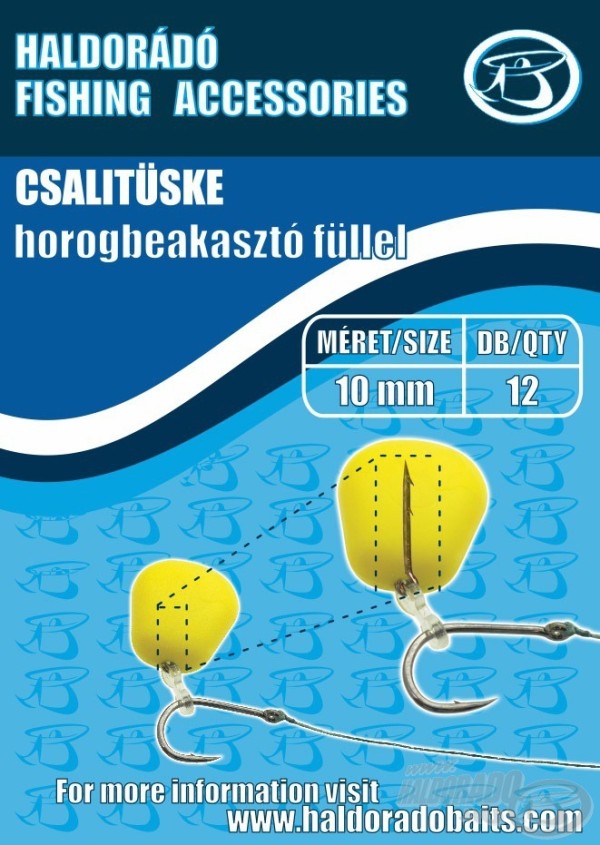 Haldorádó Csalitüske horogbeakasztó füllel 10 mm