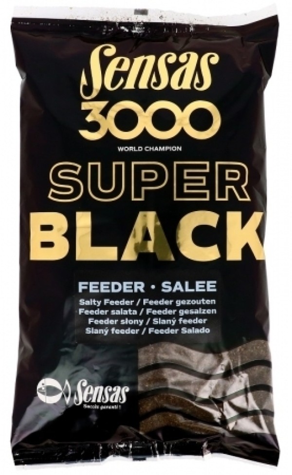 Sensas Etetőanyag 3000 Super Black Feeder 1 kg