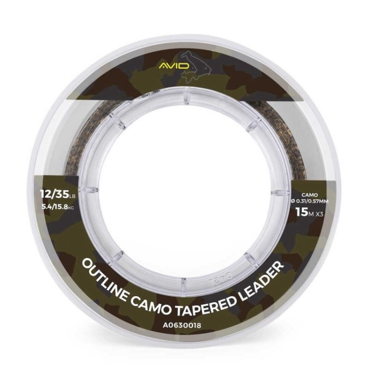 Avid Carp Outline Camo Tapered leaders - Vastagodó előtétzsinór
