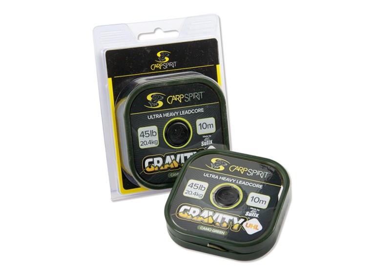 Carp Spirit Gravity UHL Green 45 lb 10 m - Ólombetétes előke
