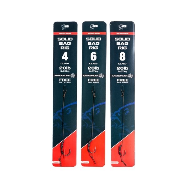 Nash Solid Bag Rig - Előkötött előke