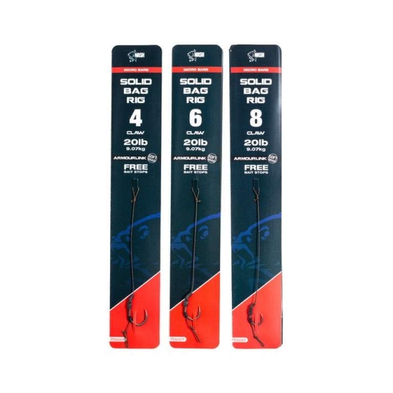 Nash Solid Bag Rig - Előkötött előke