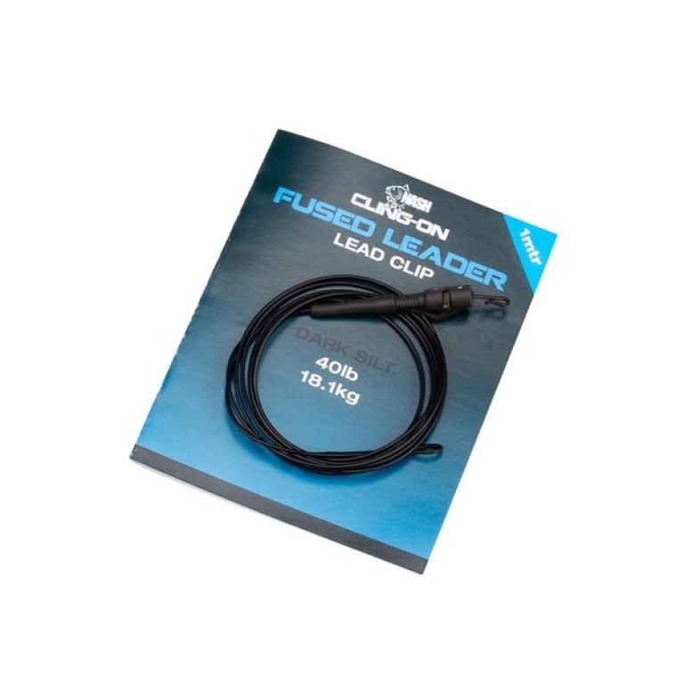 Nash Fused Lead Clip Leader Silt 1 m