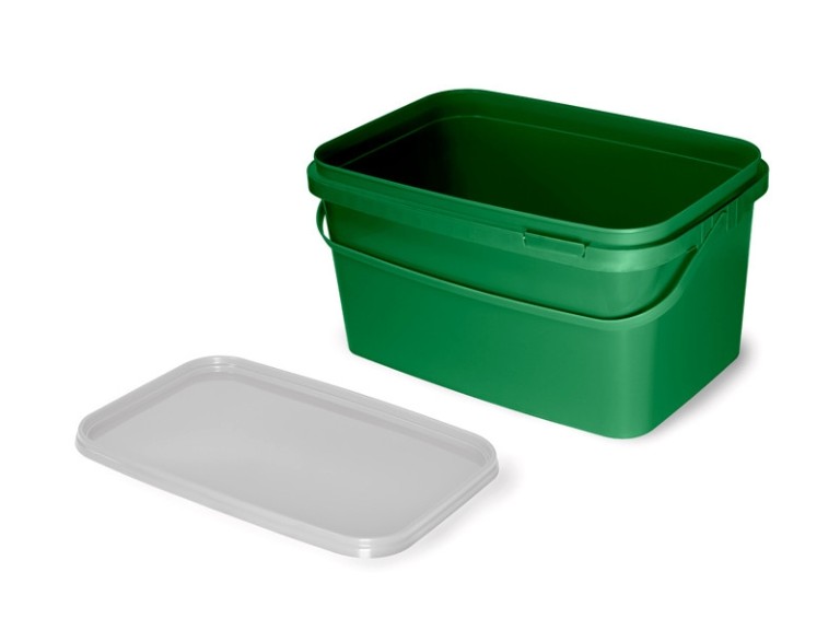 Delphin Classa szögletes vödör fedéllel