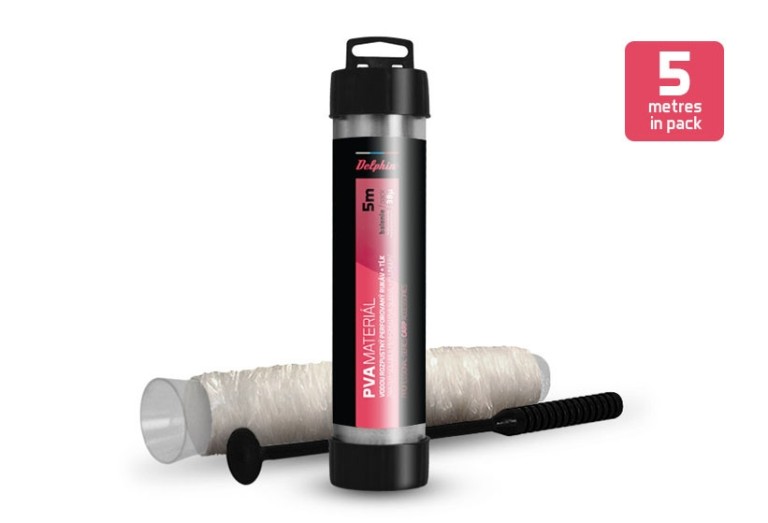 Delphin vízben oldódó PVA zacskó töltőcsőn + tömő