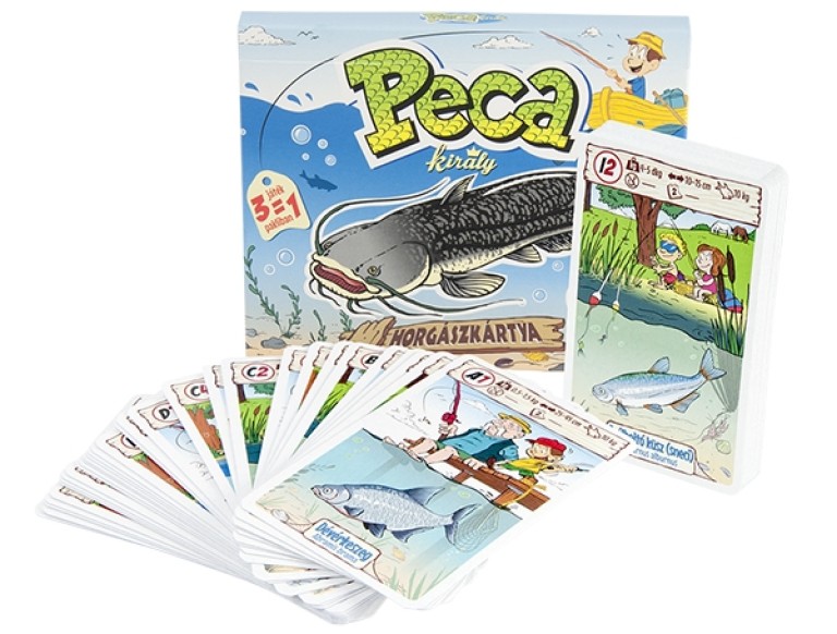 Peca király 3 az 1-ben kártya játék