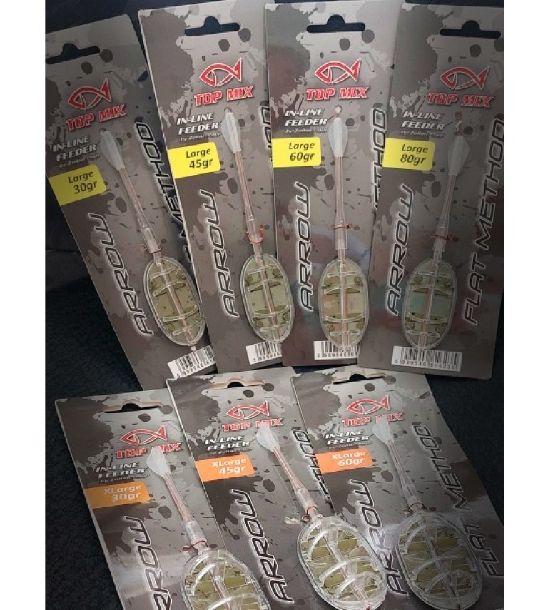 Top Mix Arrow Flat method feeder kosár XL