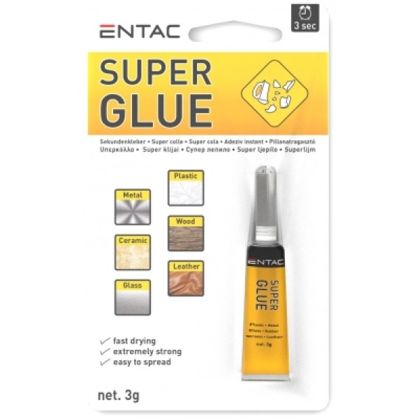 Entac Superglue Pillanatragasztó 3 g