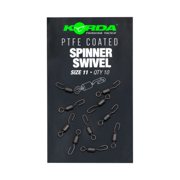 Korda PTFE Spinner Swivel Size 11 - Bevonatos forgó