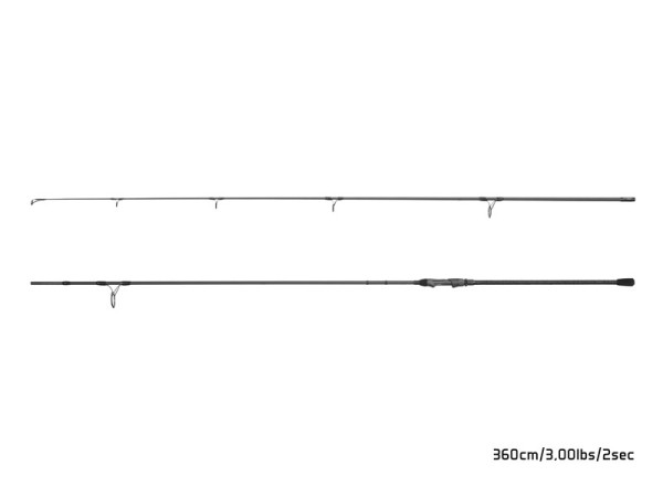 Delphin Opium BlacxCARP 3G TechnoCORK 2 részes horgászbot 360 cm/3,00 lbs