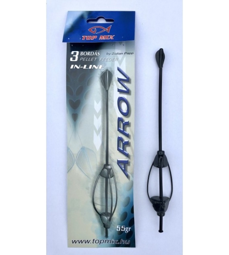 Top Mix Hárombordás arrow method feeder kosár