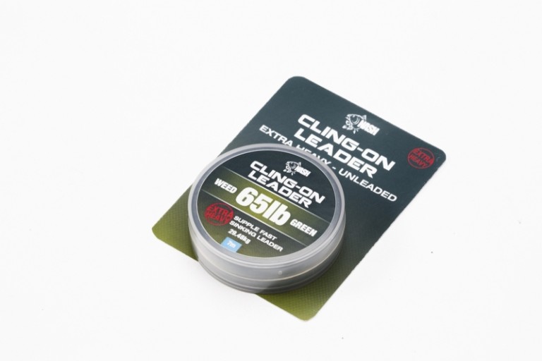 Nash Cling-On Unleaded Leader 40 lb Weed 10 m