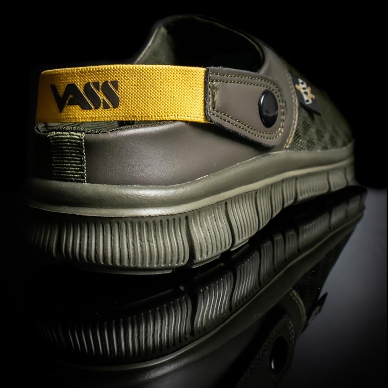 Vass 'Easy-Bac' Fishing Trainers Khaki - Papucs