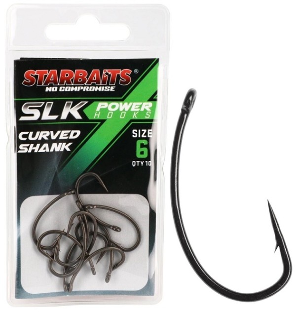 Starbaits PTFE Teflon Curved Shank Hook - Horog