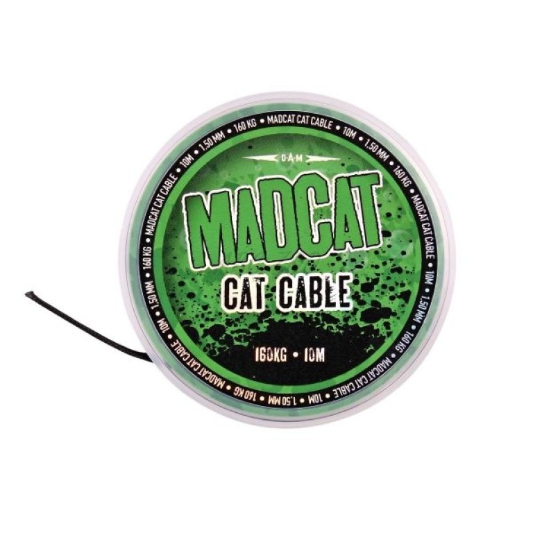 MadCat Cat Cable 10 m 1,35 mm 160 kg - Harcsázó fonott előkezsinór