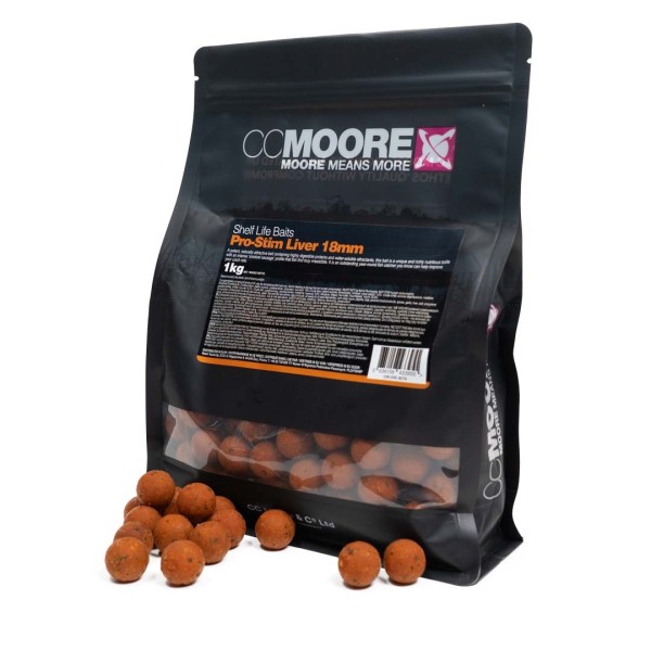 CC Moore Pro-Stim Liver Boilies 24 mm 1 kg