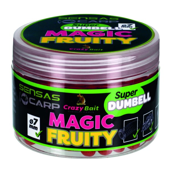 Sensas Super Dumbell 7 mm Magic Fruity (gyümölcs) 80 g