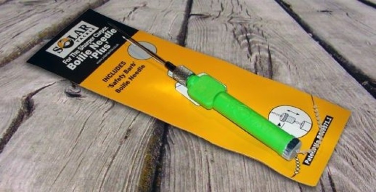 Solar Boilie Needle Safety Barb - Bojli fűzőtű zöld