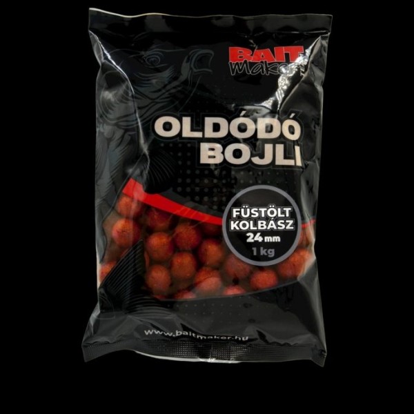 Bait Maker Oldódó bojli 24 mm - Füstölt Kolbász 1 kg