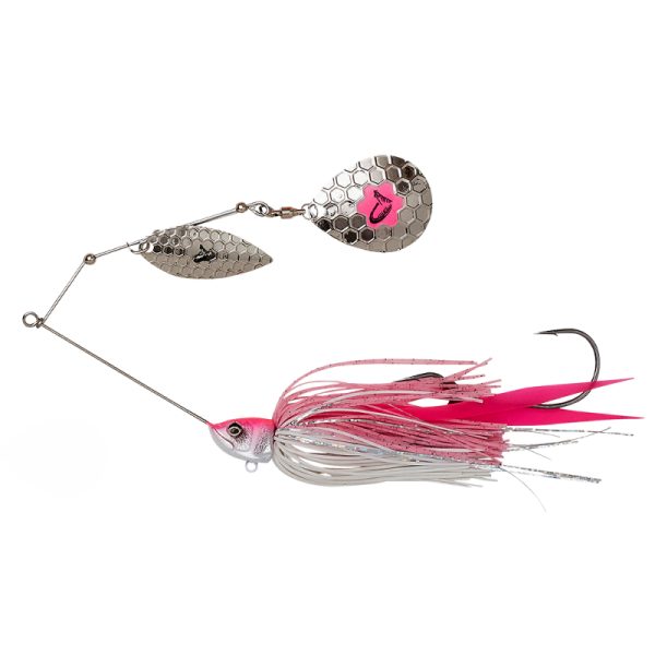 Savage Gear Da Bush Spinnerbait 14 cm 21 g Sinking Pink Silver - Villantó