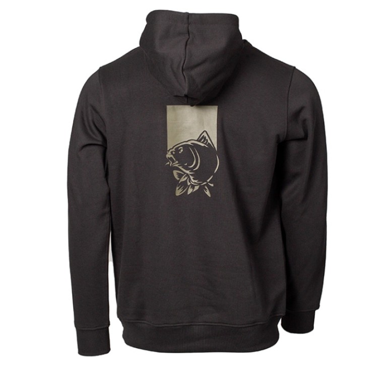 Nash Make It Happen Hoody Fish Logo Black - Fekete kapucnis pulóver