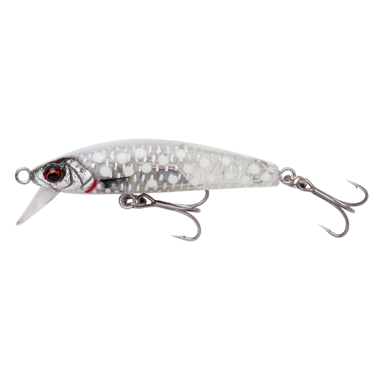 Savage Gear Gravity Minnow 5 cm 8 g Fast Sinking Christal White Glow