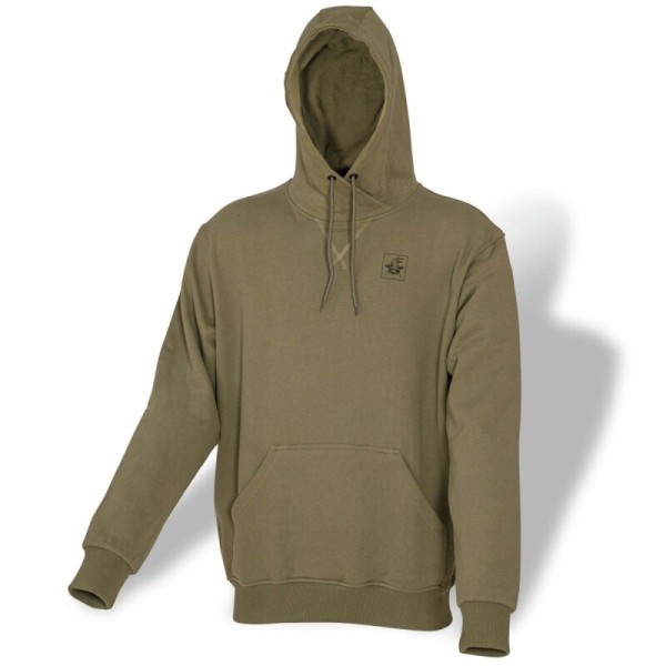 Black Cat Hoodie Khaki - Horgász pulóver