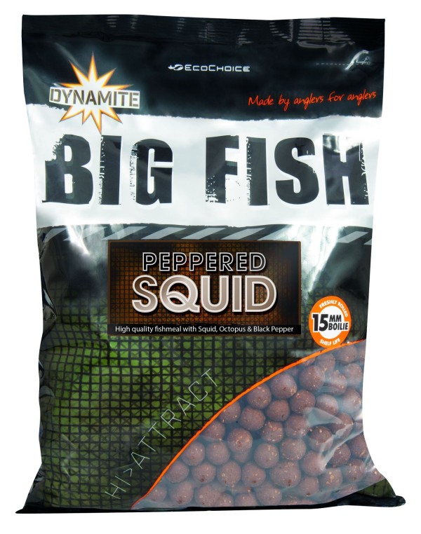 Dynamite Baits Peppered Squid Boilie 1kg 26 mm