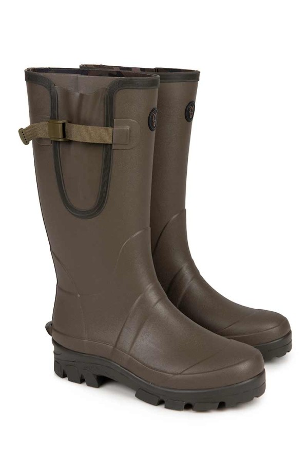 Fox Neoprene lined Camo/Khaki Rubber Boot - Csizma neoprén belsővel